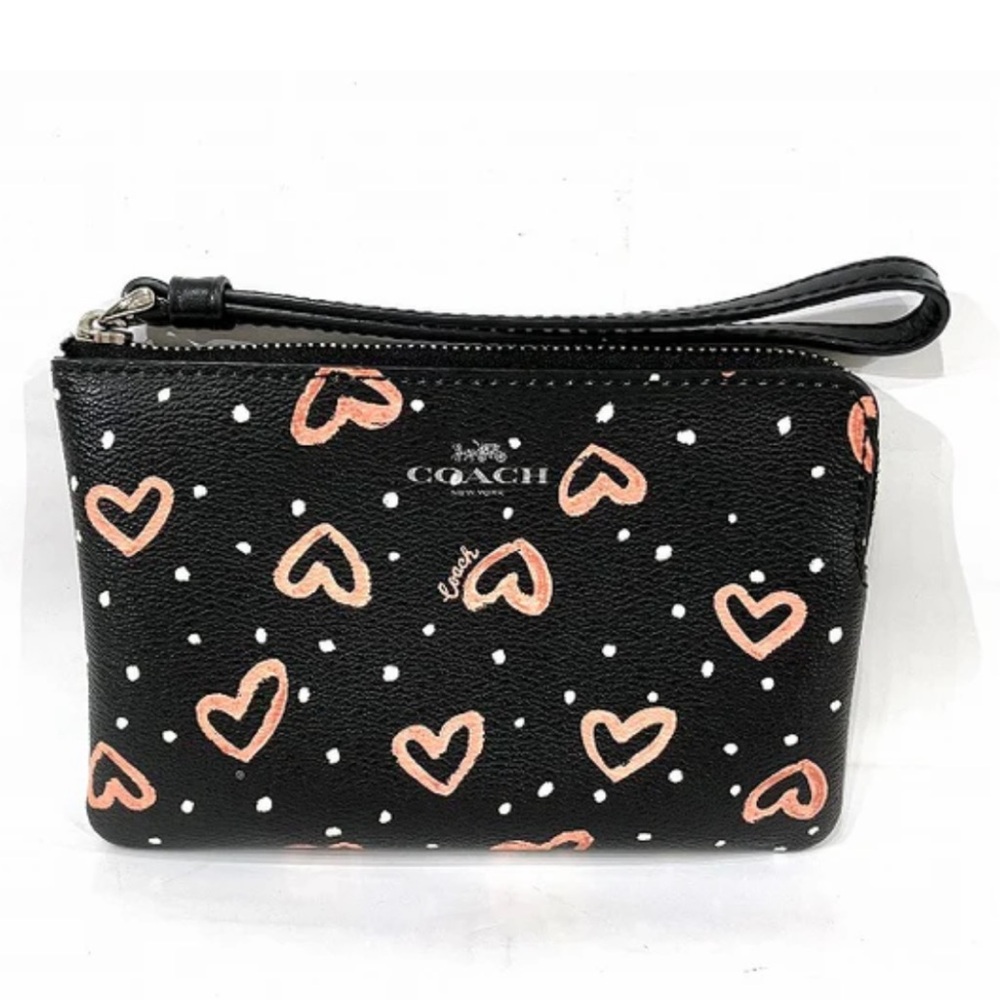 Coach crayon heart wristlet